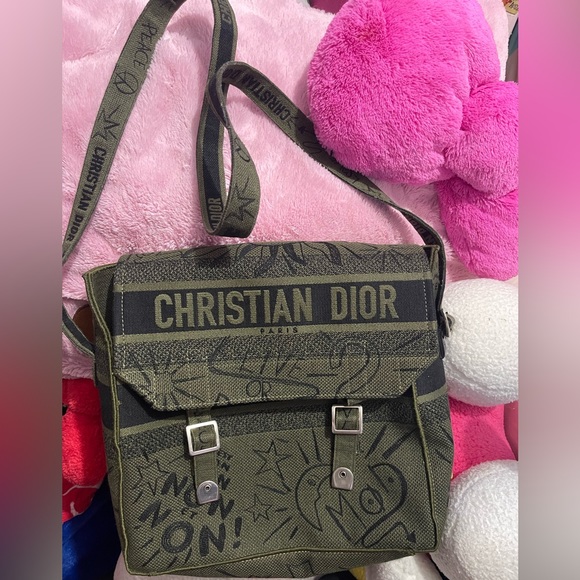 Dior Bags Christian Dior Messenger Bag Canvas Poshmark
